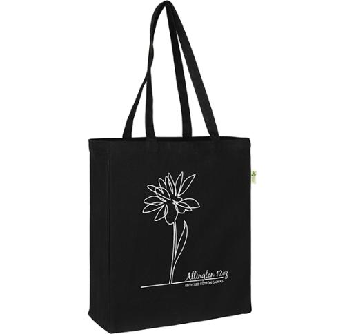 Printed Allington Recycled Large 12oz Cotton Canvas Shopper Exhibition Printed Tote Bag
